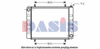 AKS DASIS 370034n -  Радиатор, охлаждение двигателя